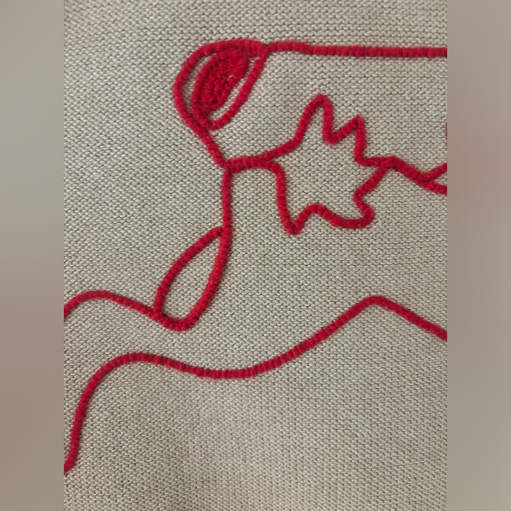 Free People We The Free Graphic Crewneck Sweater Embroidered Bunny Size … - Picture 8 of 15